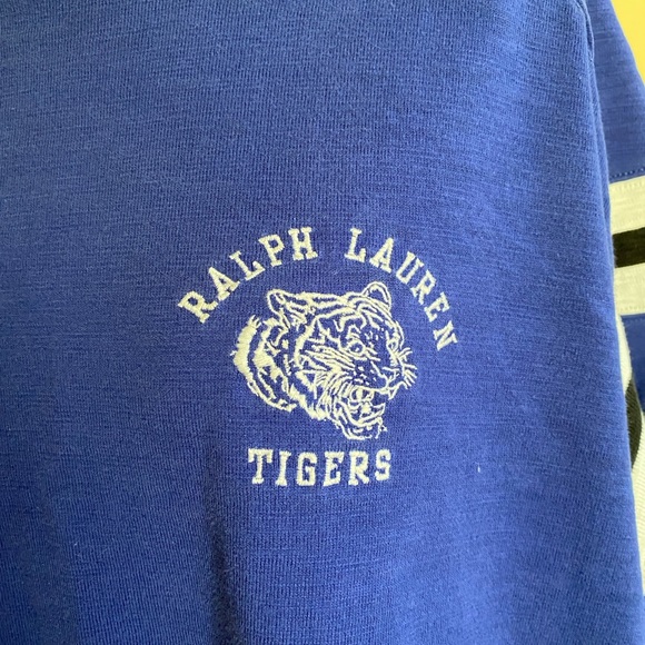 vintage polo sport ralph lauren blue tigers tee - Picture 3 of 10